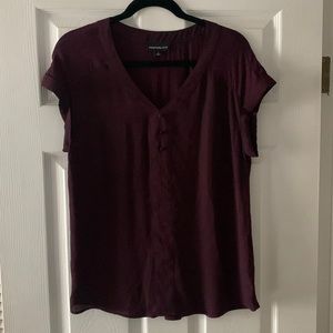Maroon Fortune+Ivy Top, Medium